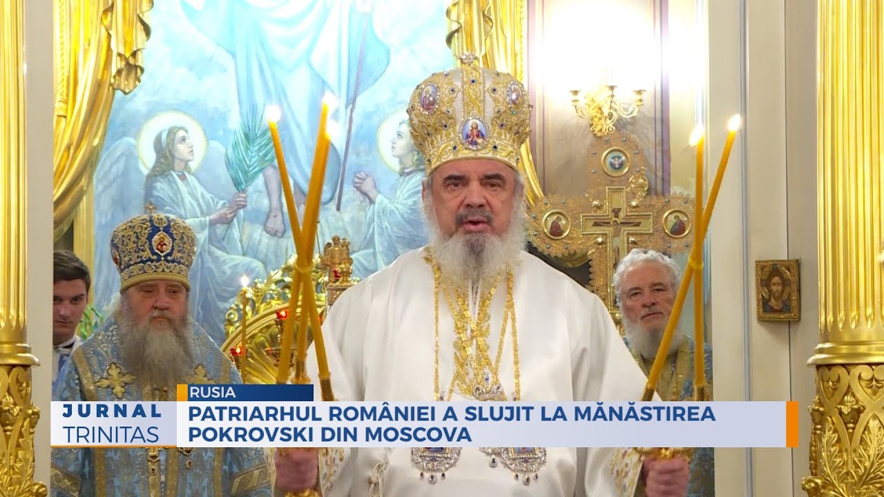 Patriarhul României a slujit la Mănăstirea Pokrovski din Moscova