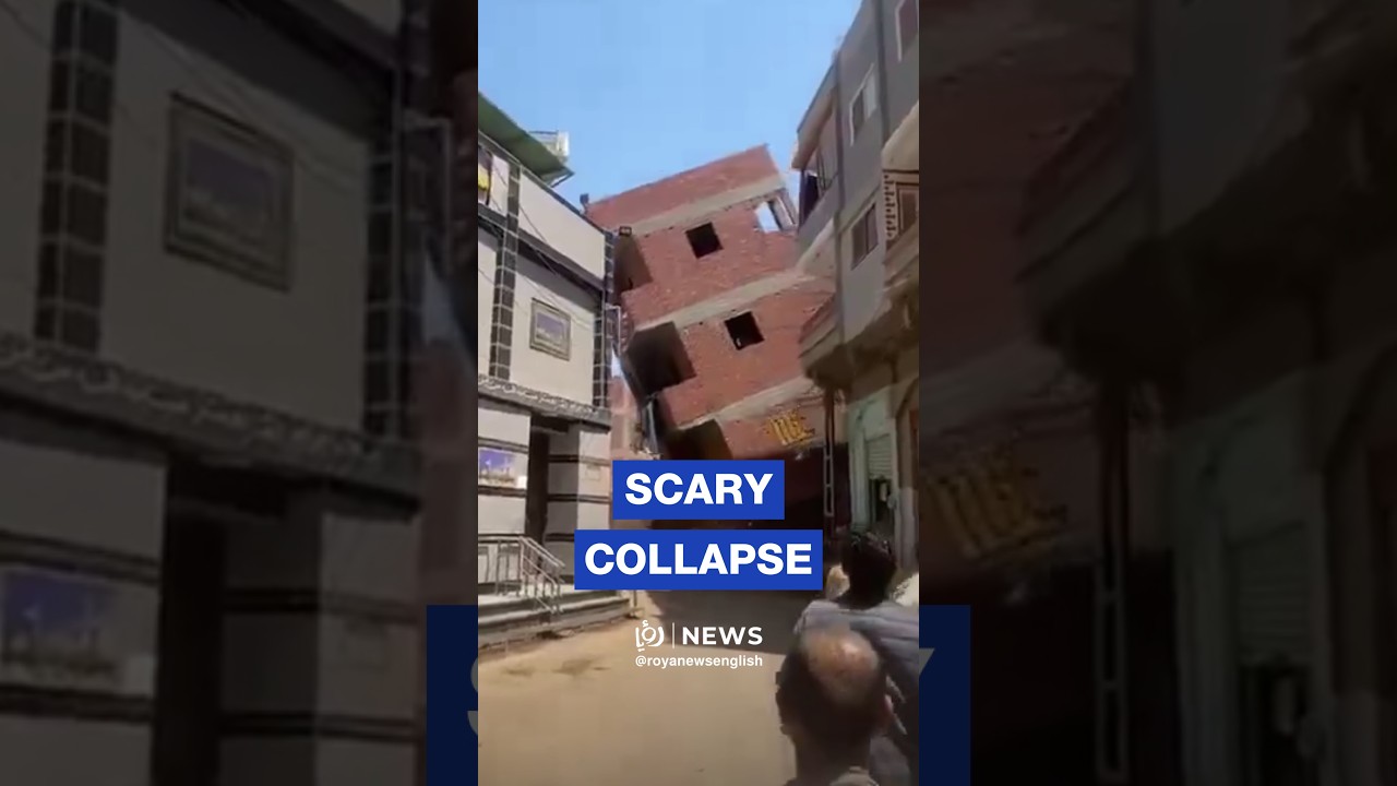 Newly built building collapses onto mosque in Egypt