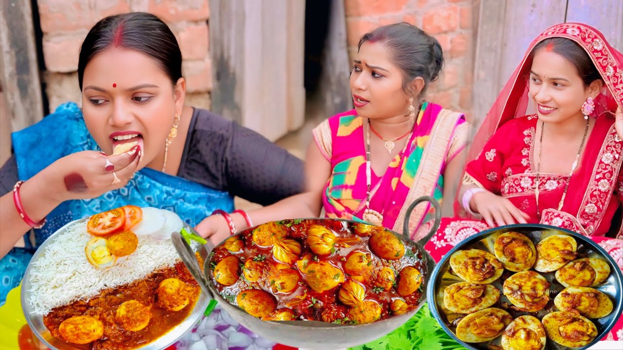 जीभचटोर सास चुपके सें सारा अंडे की सब्जी खा गई,गोतिनी नें रंगे हाथ पकड़ा तो क्या दंड लगाया।। 