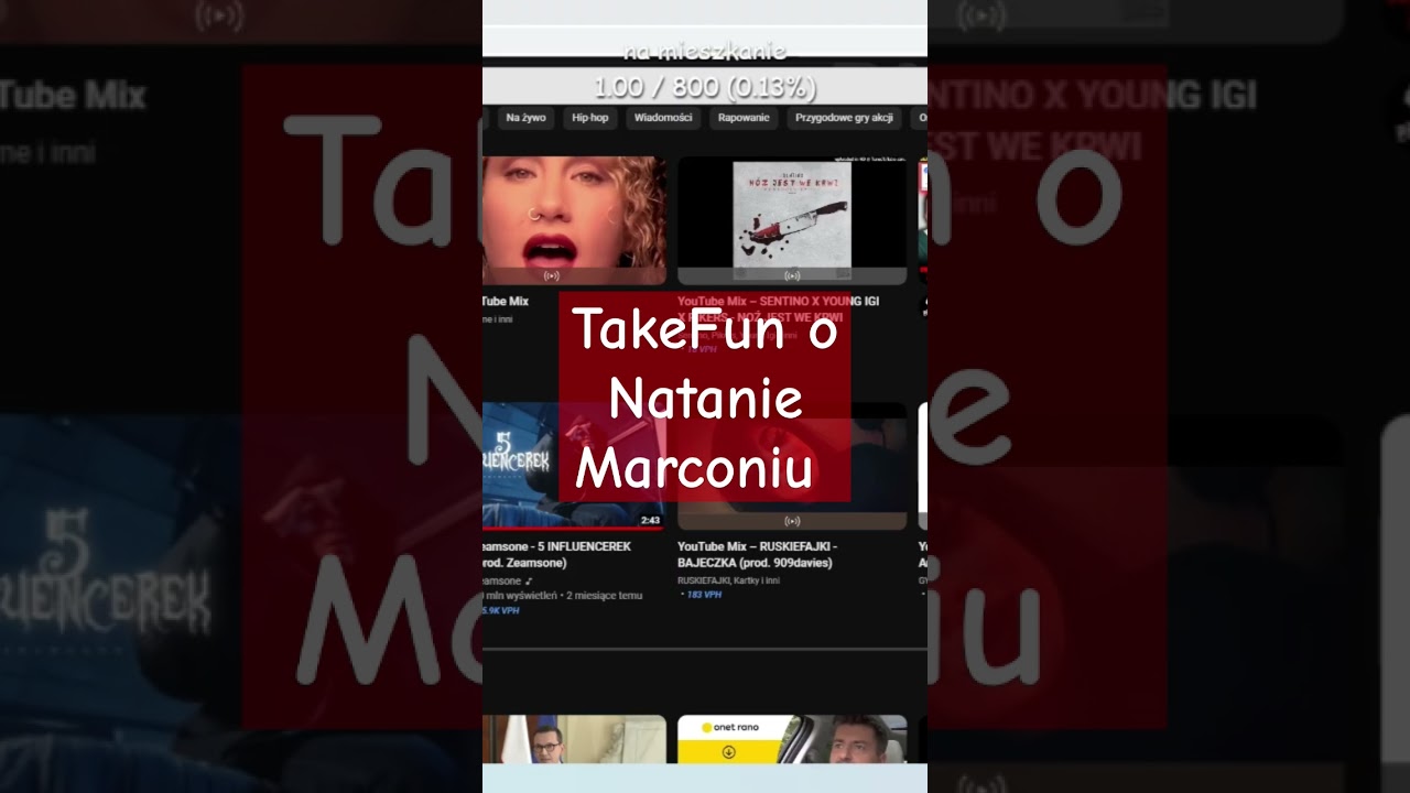 TAKEFUN O NATANIE MARCONIU (live shot)(influshot)