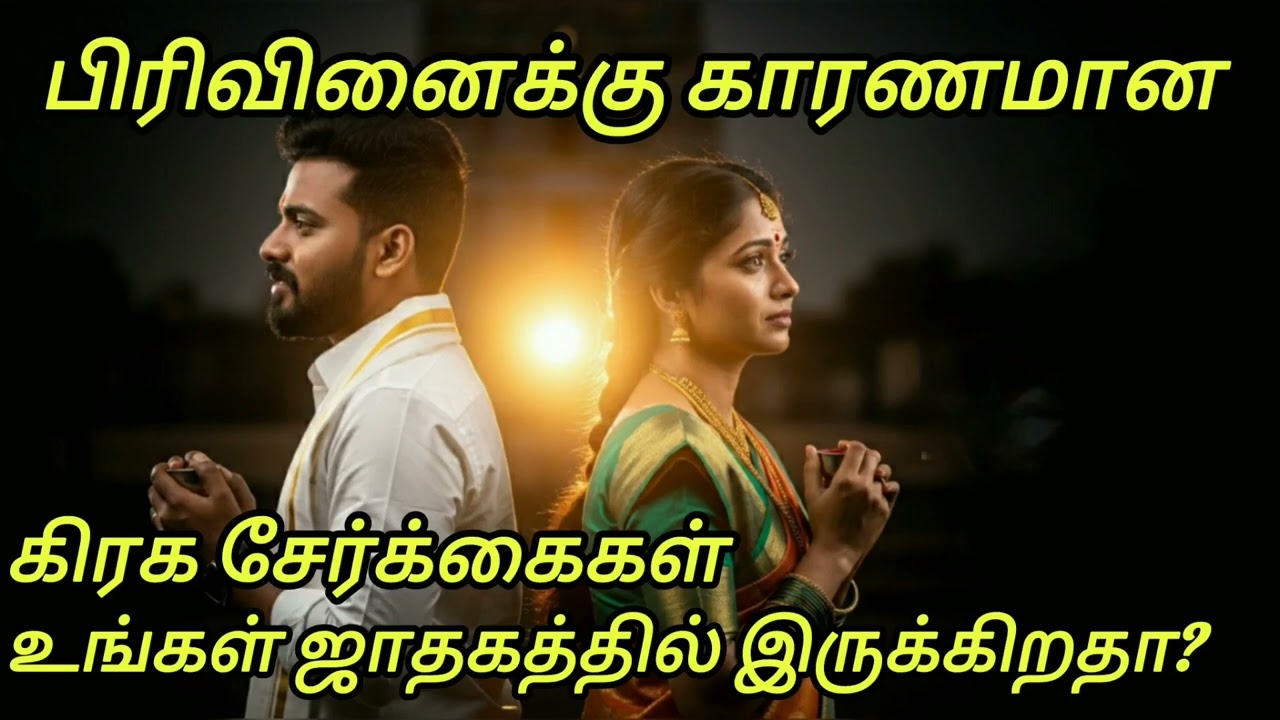 பிரிவினைக்கு காரணமான கிரக சேர்க்கைகள் – உங்கள் ஜாதகத்தில் இருக்கிறதா? #திருமணஜாதகம் #பிரிவுயோகம்