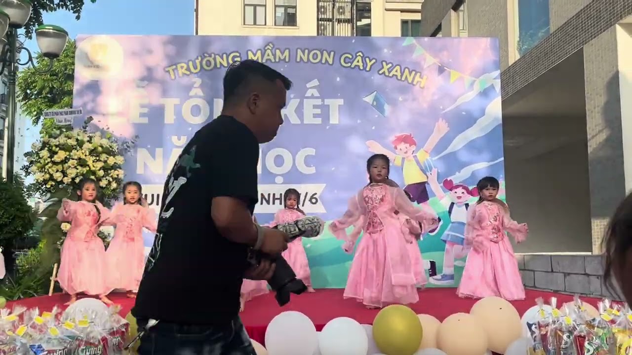 Su múa Tết thiếu nhi mầm non Cây Xanh