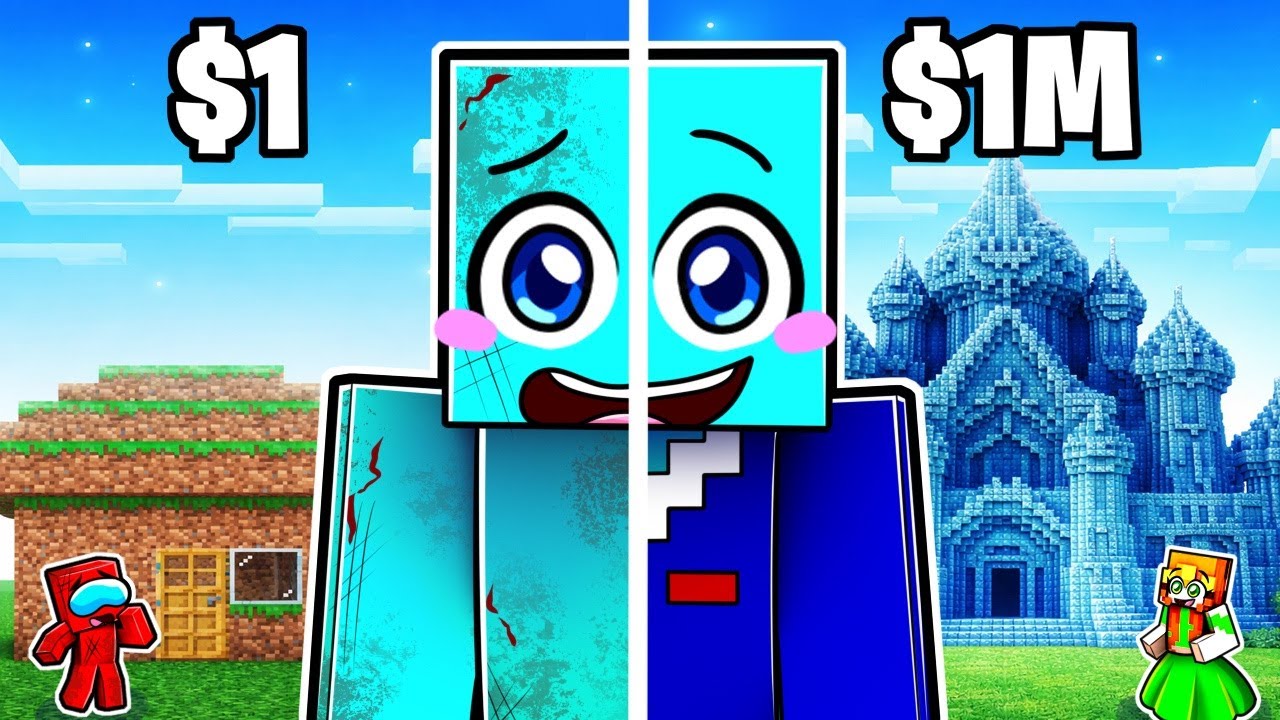 Mejorando Mi Casa de TIERRA a DIAMANTE en Minecraft!