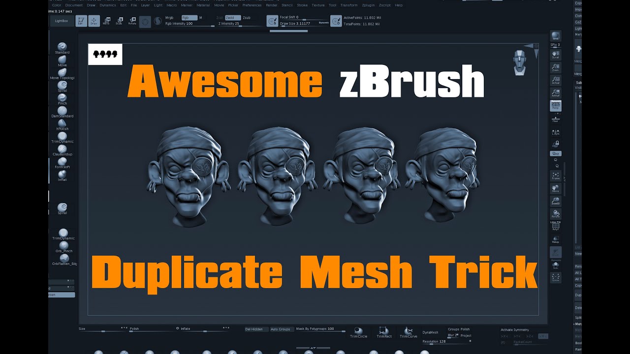 zBrush Duplicate with the 