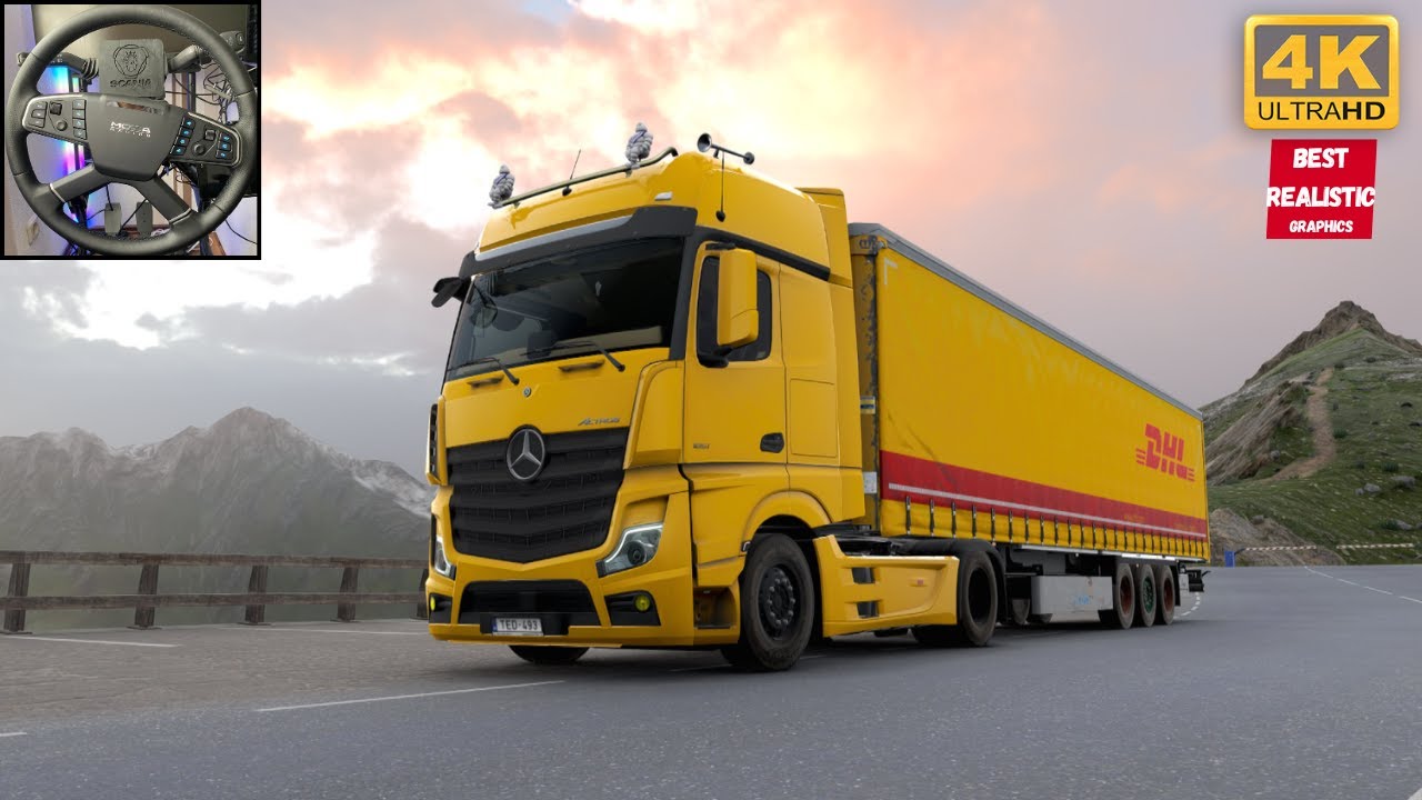 ETS2 Mods Mercedes-Benz MP5 Realistic Driving Snowymoon Ultra Graphics