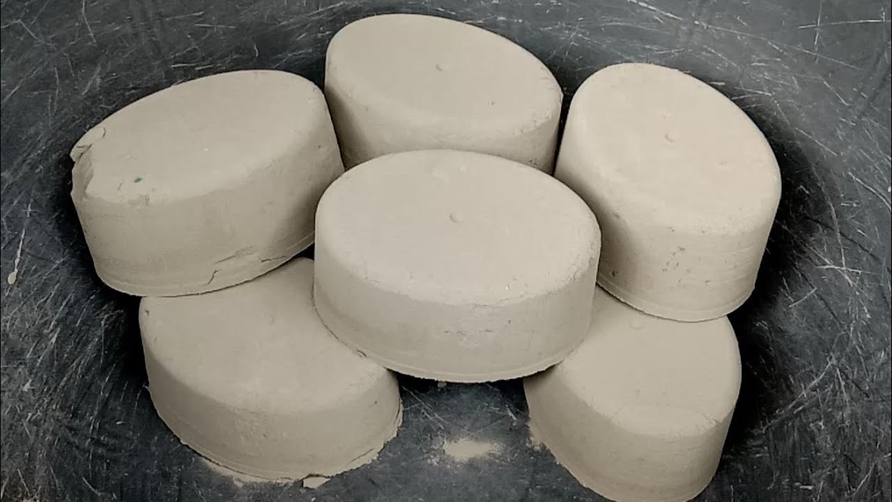 Pure cement ovals snappy Crumbling |Satisfying video |Asmr puppys