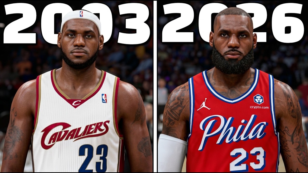 Я вернулся в 2003 год и симулировал карьеру Леброна в NBA 2K27
