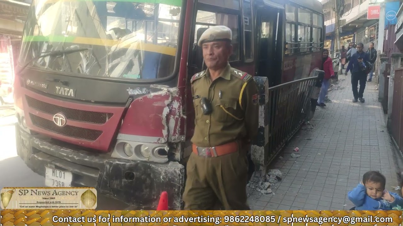 Suba ba phail break ka Bus Saw ba kamai, Motphran, Mawlai, Polo tynra ia ki jingker ha Police Bazar
