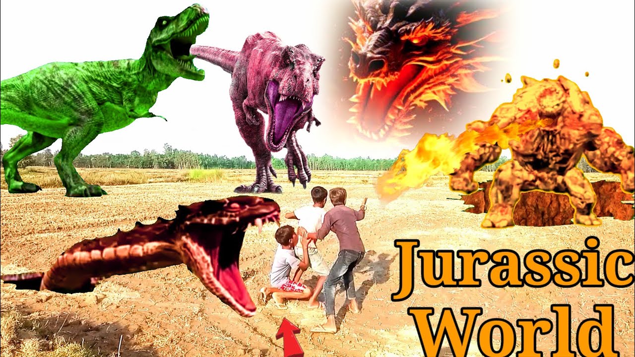 T Rex Chase | Dinosaur Attack In Real Life | Jurassic world | Dinosaur Short Movie 2025 