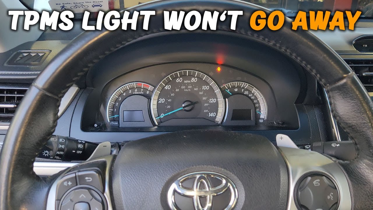 Сброс индикатора TPMS на Toyota Camry не работает? Вот решение.