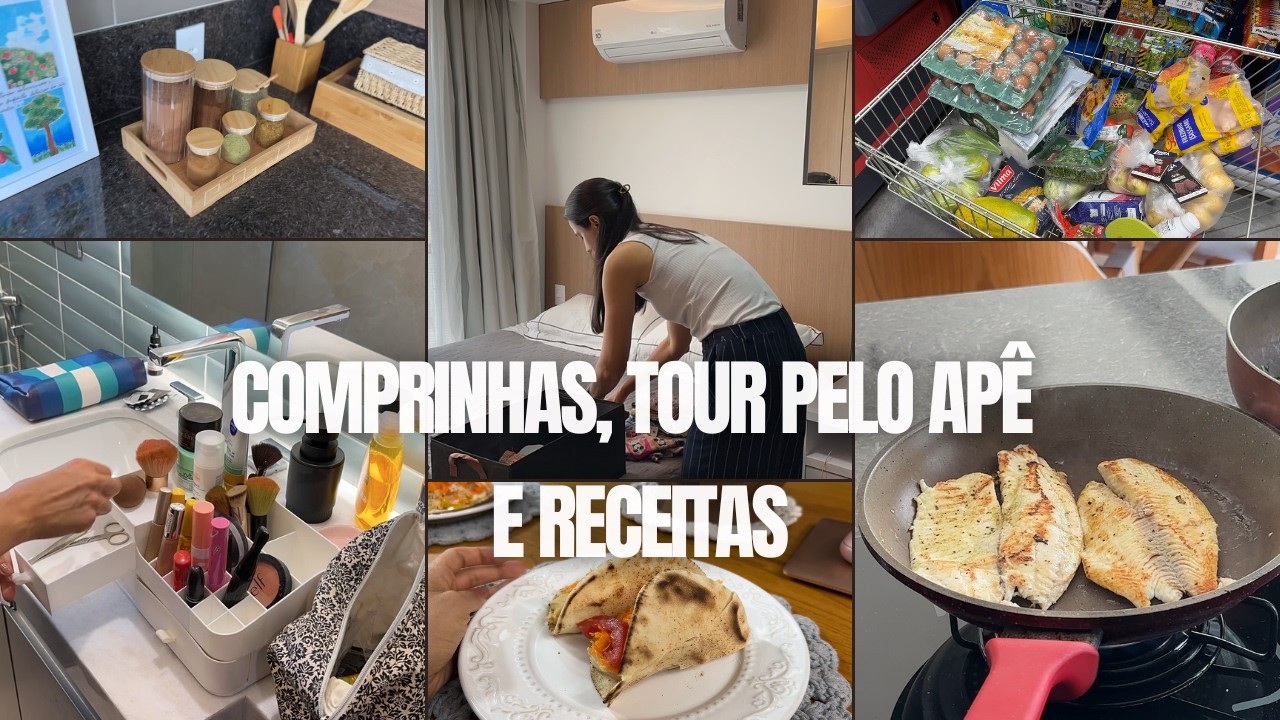 COMPRINHAS, TOUR PELO APÊ E RECEITAS