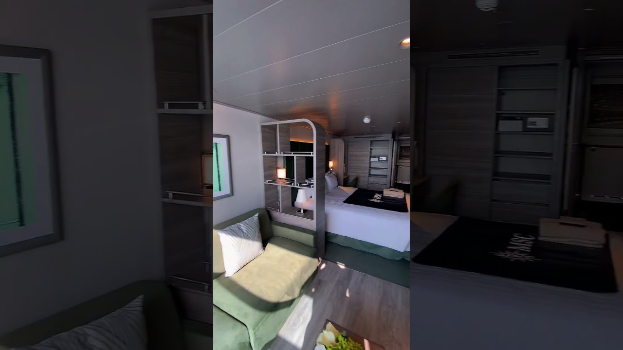 Infinite Ocean View Cabin Tour 👀 #MSCWorldEuropa #shorts (IG/@joel_cruisetheworld)