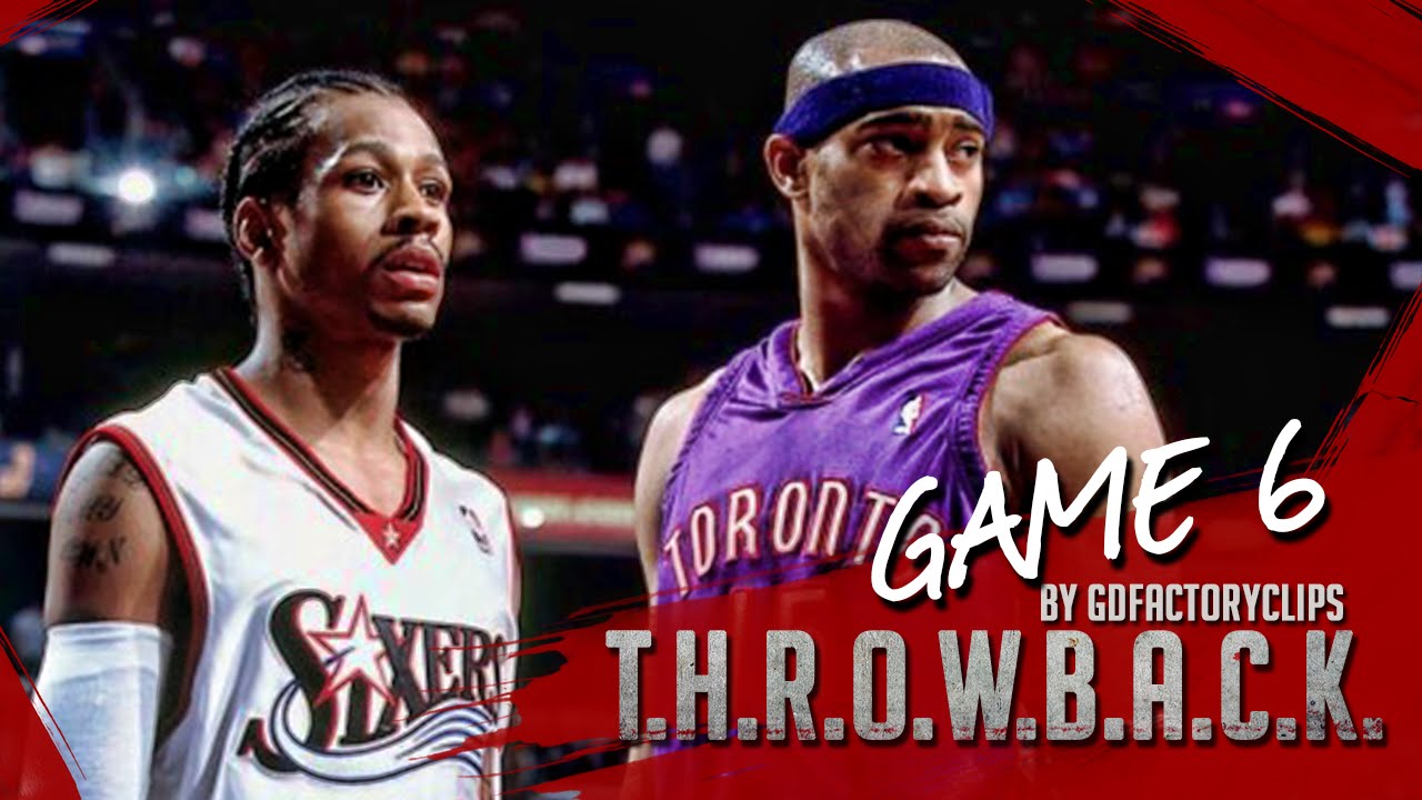 Vince Carter vs Allen Iverson Duel Highlights 2001 Playoffs ECSF G6 Raptors vs 76ers - SICK!
