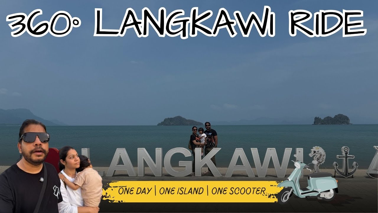 Entire Langkawi Island on Scooter | #langkawi Gunung Raya | Cenang Beach Wat Koh Vanarm #cenangbeach