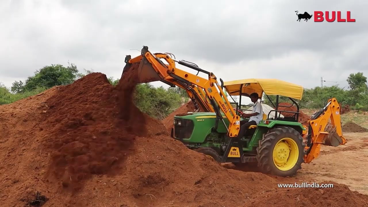 Agri Bull Backhoe Loader on John Deere | Indian's No 1 Tractor Attachment | Attachments for Tractor