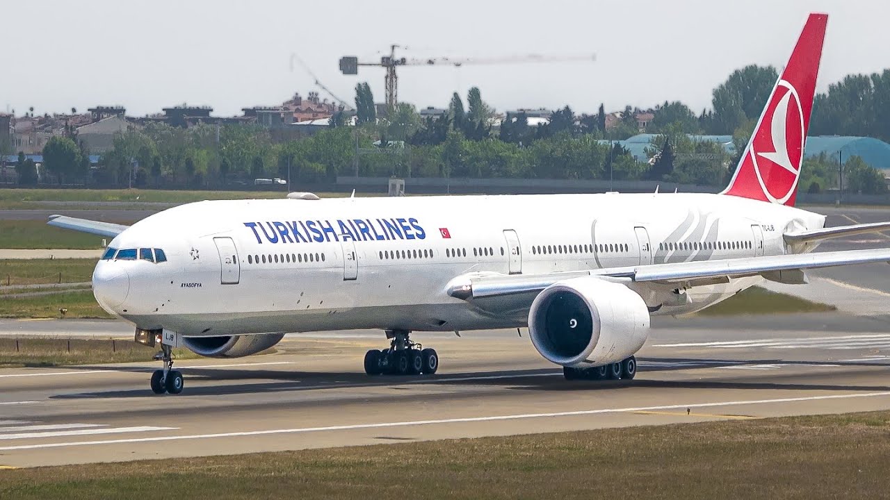 (4K) Plane Spotting around the World - Boeing 777s Landing & Take-off at 15 different airports!