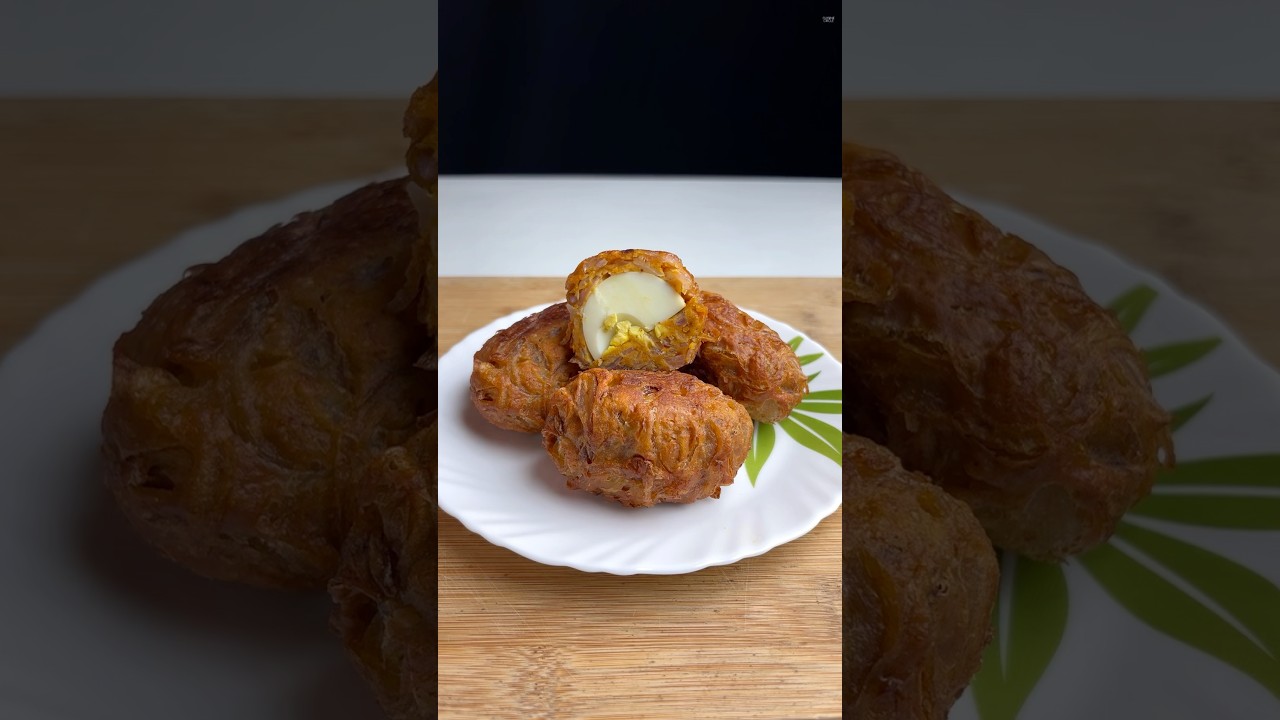 Onion Egg Bonda #shorts #asmr