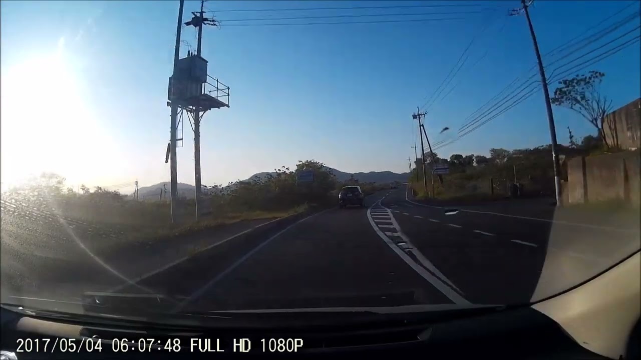 （ドラレコ）2017年ドライブ動画　笠岡市海岸線～倉敷市海岸線～井原市1 2017年