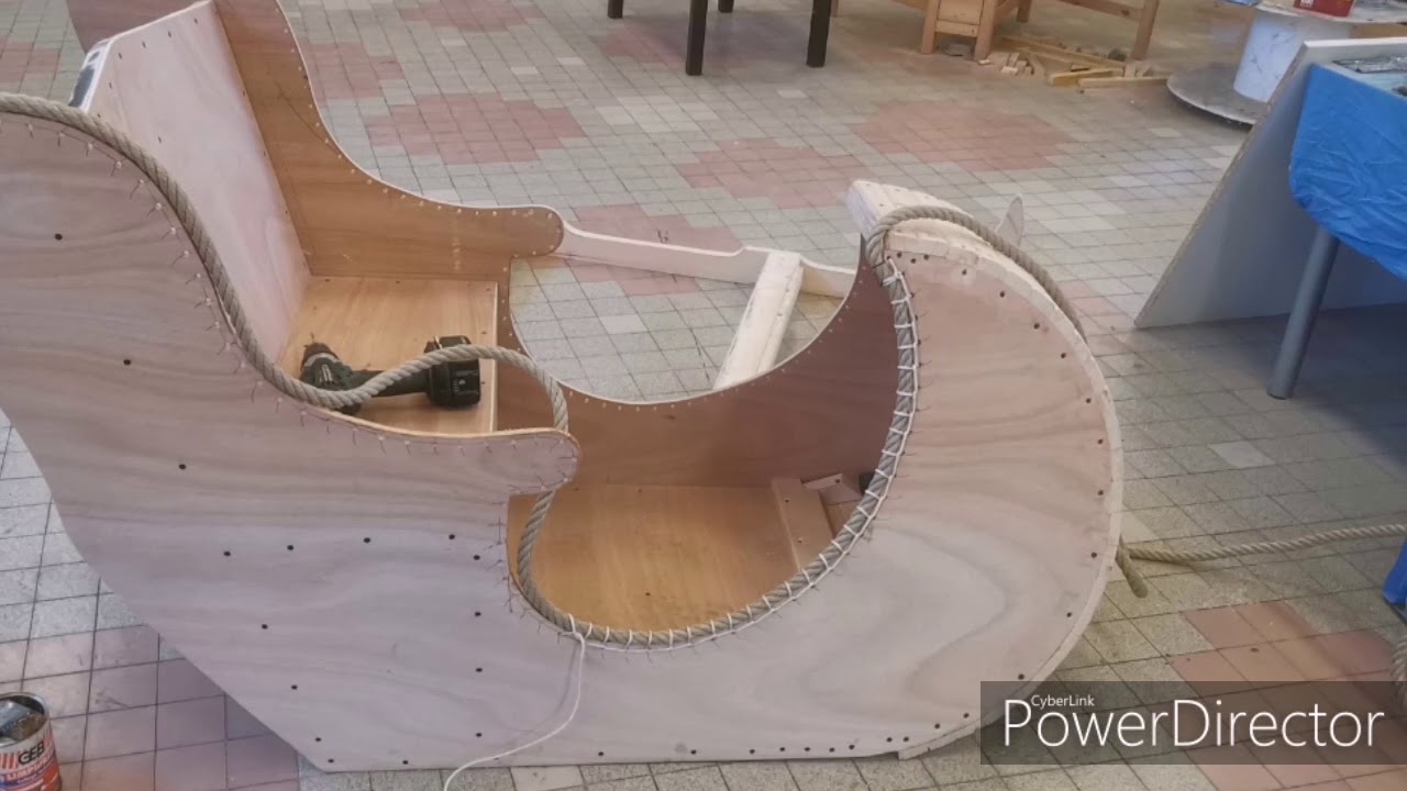 Création du traîneau du père Noël