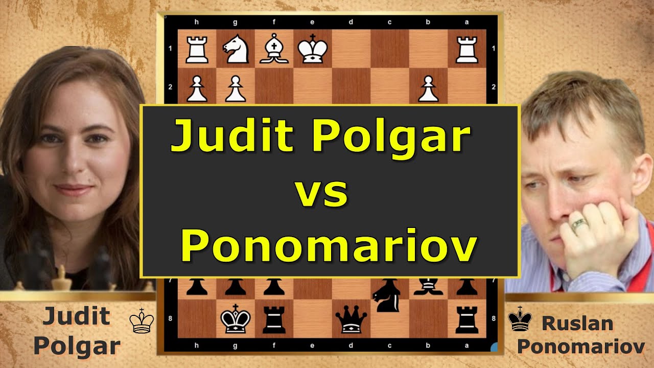 JUDIT POLGAR vs PONOMARIOV  – Clash in the Nimzo-Indian! ♟🔥 #ponomariov #juditpolgar  #chesslegends