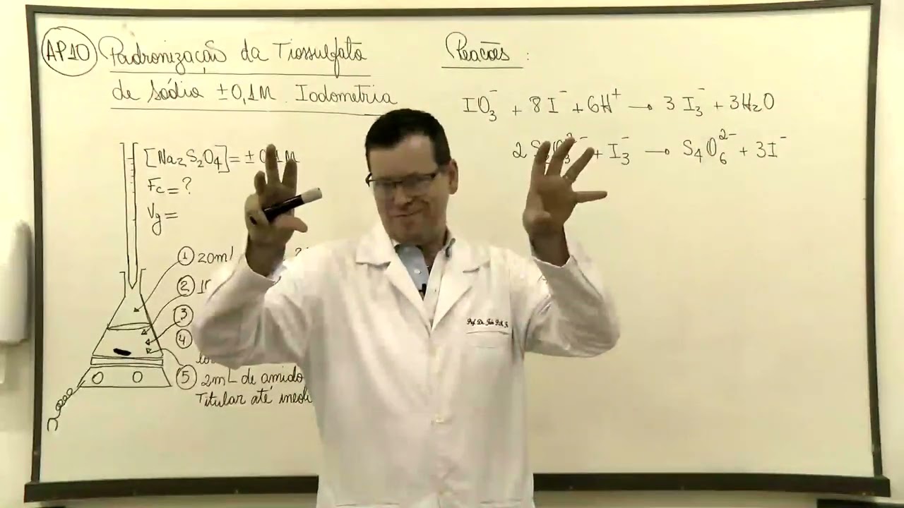 AP11 Padronização do Tiossulfato de Sódio 0,1M - Experimento e cálculos.