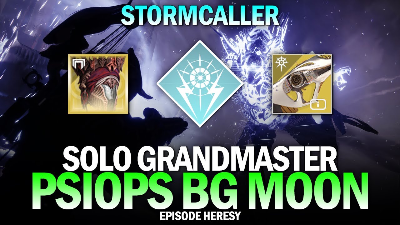 Solo Grandmaster PsiOps BG Moon (Stormtrance Warlock) [Destiny 2 Episode Heresy]