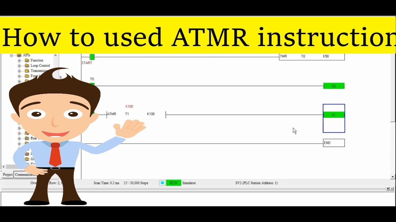 Delta Programming Advance | ATMR instruction | How to connect coil after timer instruction