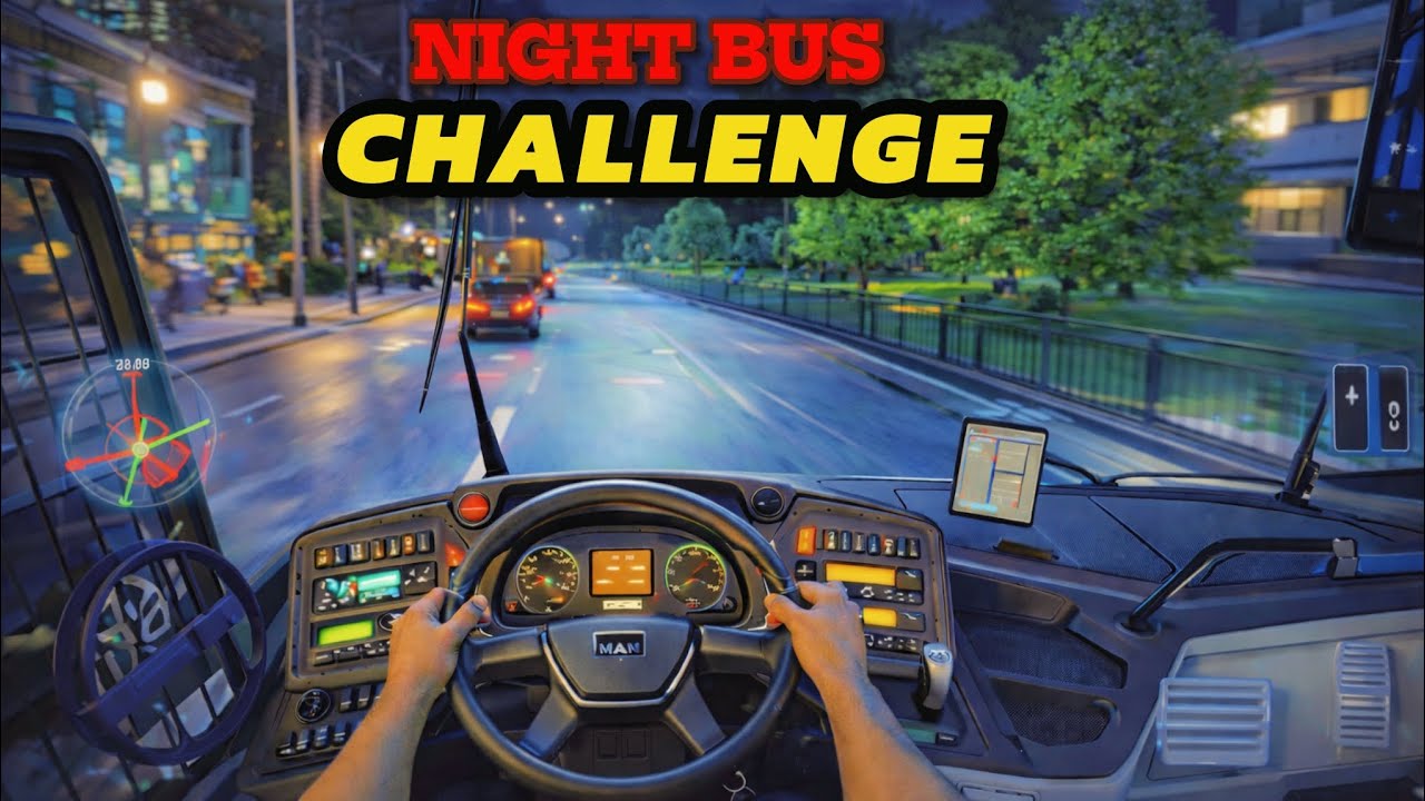 Can I Complete This Night Bus Route Without Crashing 🚍🔥