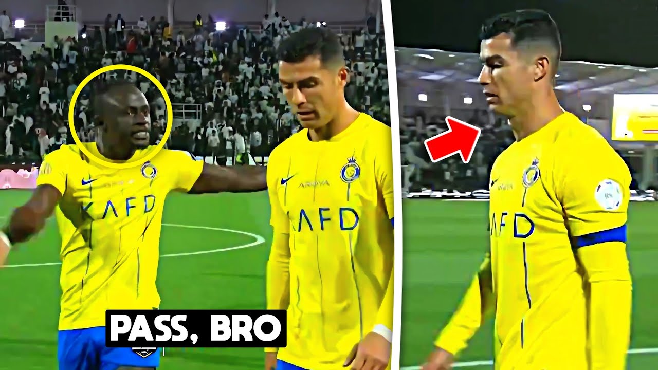Sadio Mané & Cristiano Ronaldo ARGUING against Al-Shabab 😡😤