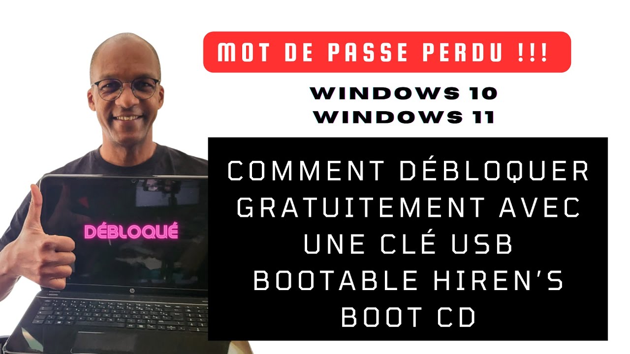 Mot de passe perdu comment d&eacute;bloquer gratuitement votre pc en 10 mn avec une cl&eacute; usb Hiren's Boot cd