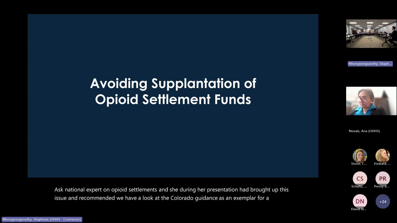 RI Opioid Settlement Advisory Committee Meeting: October 2025