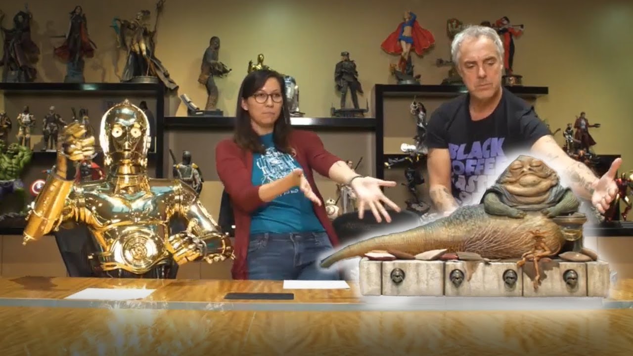Titus Welliver and C-3PO Reveal Jabba the Hutt & Throne Sixth Scale Figure!