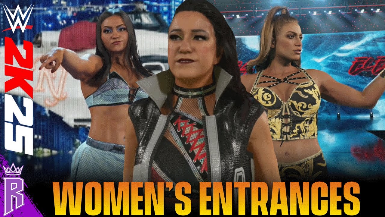 WWE 2K25: Women's Entrances #WWE2K25