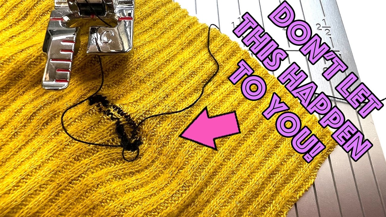 How To Sew Button Holes On Knit Fabric The Easy Way!