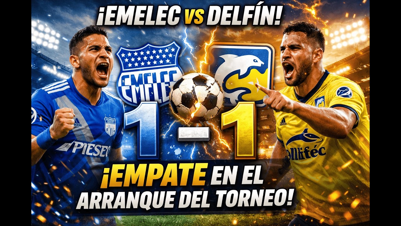 Emelec 1 - Delfin 1.