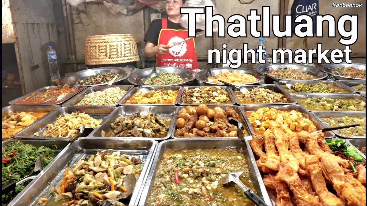 Visiting Thatluang stupa and walking the night market