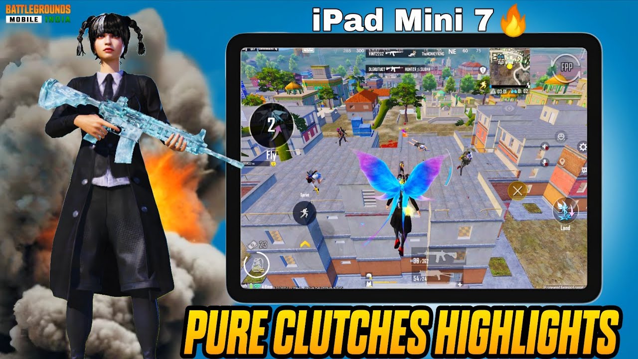 BGMI 4.2 Gameplay 🔥| iPad Mini 7 PUBG/BGMI 60 FPS Gameplay Test ✅