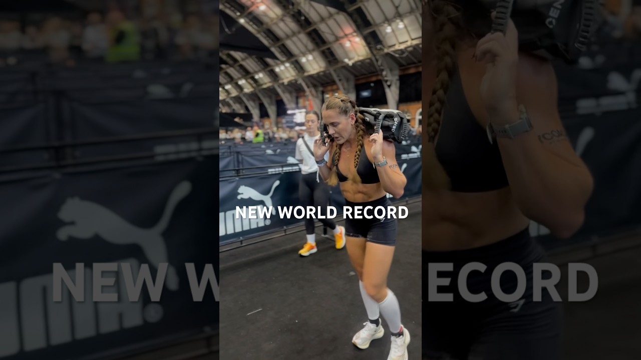 Hyrox World Record 59:03 Mins ⏱️#fitness #hyrox
