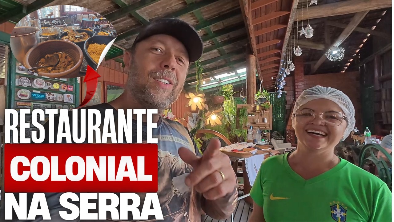 ESCONDERAM ISSO NA SERRA! O Melhor Restaurante Colonial (E uma Surpresa no Sítio)