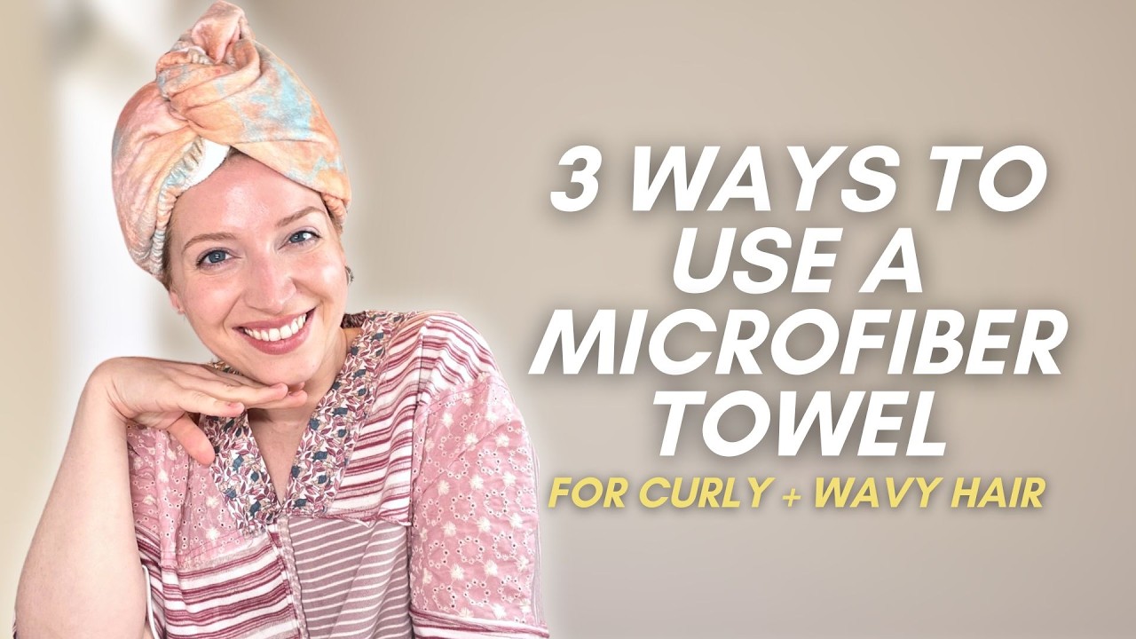 THREE WAYS TO USE A MICROFIBER TOWEL ON CURLY OR WAVY HAIR | KITSCH MICROFIBER TOWEL