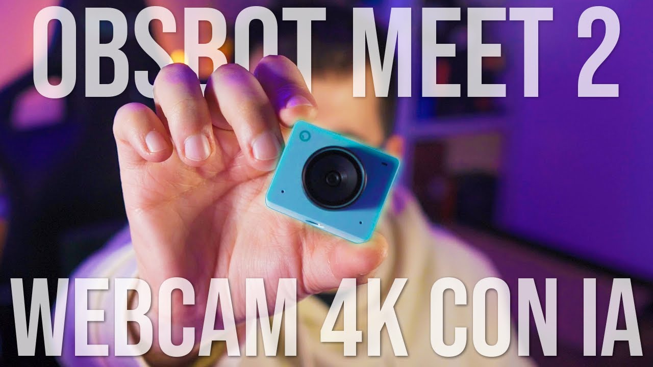 OBSBOT Meet 2 📷 Webcam 4K con IA ✅ Calidad de imagen TOP en un tamaño MINUSCULO ⚛️