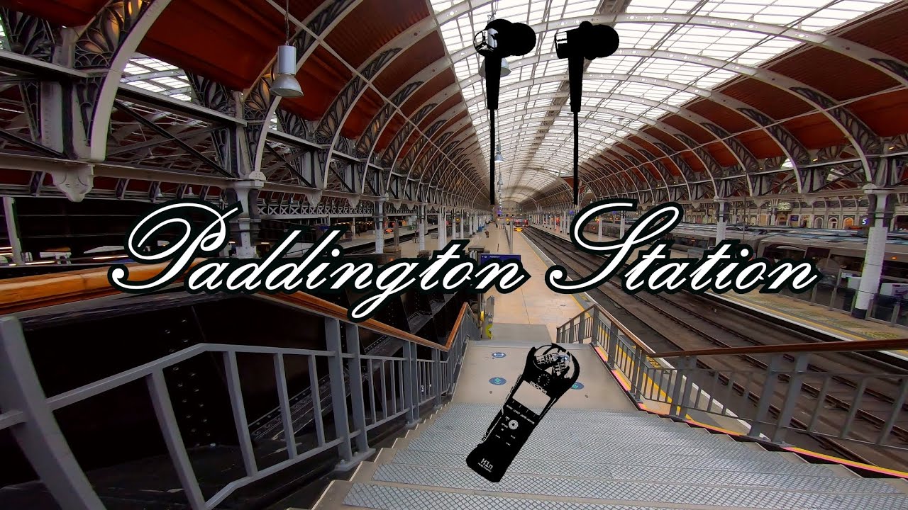 Binaural London: Paddington Railway Station | 4K | Train station ambience