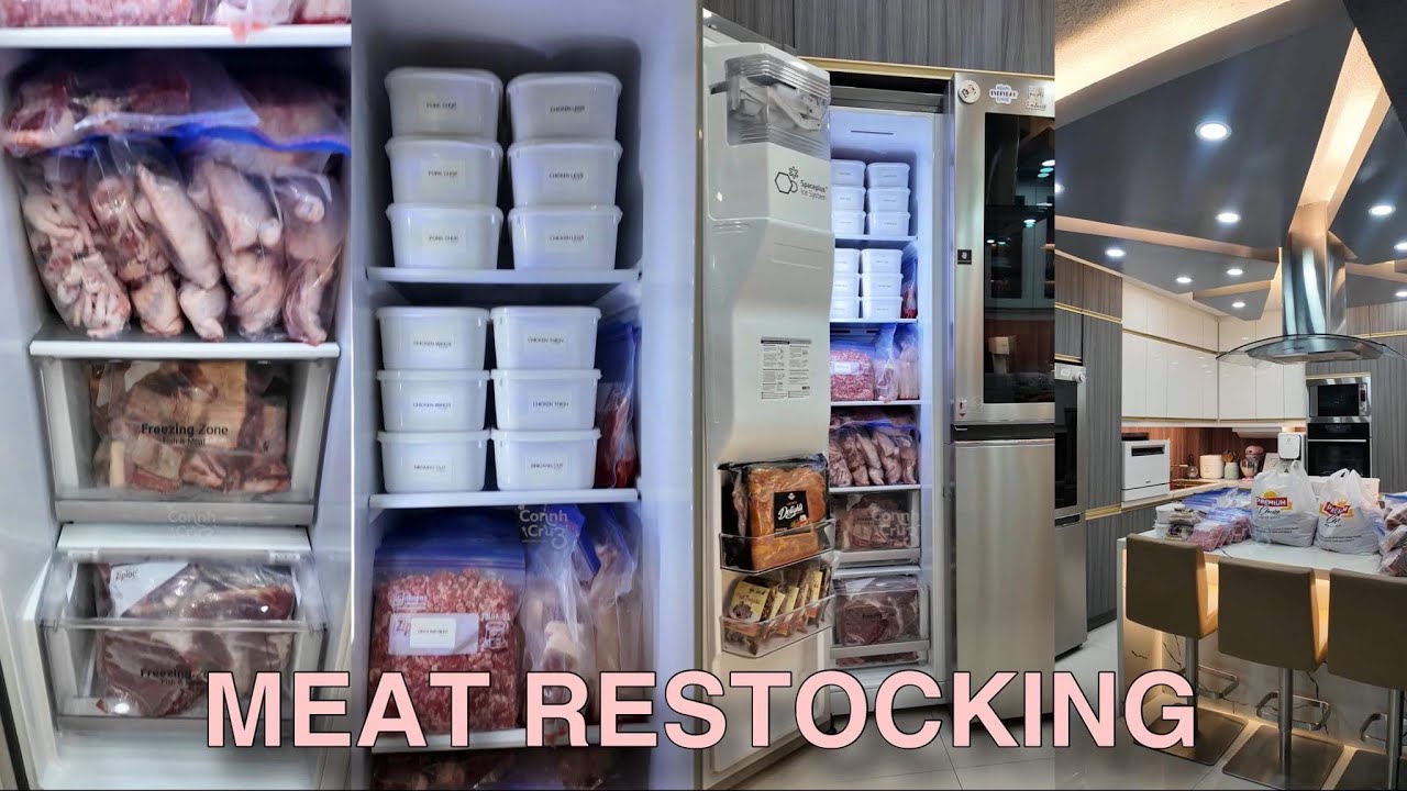 MEAT RESTOCKING | LABELLING | #ModernNanay