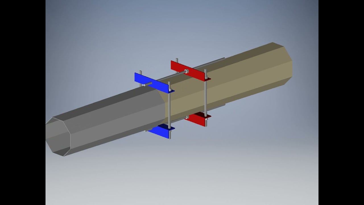 Street light Octagonal Pole section opening