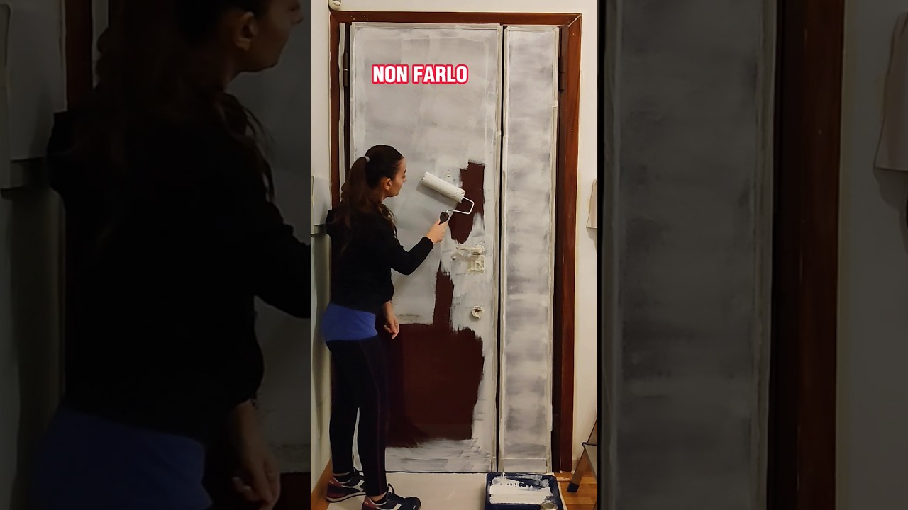 Ridipingere una porta interna 🚪😲 #shorts #diy #zeumadesign