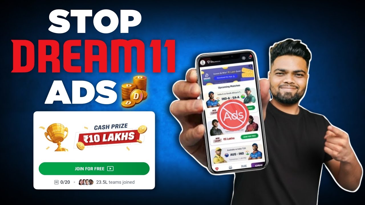 Dream11 par Ad kaise band kare | How to Stop Dream11 Ads | Dream11 Ad Solution | Dream11 Ads Problem