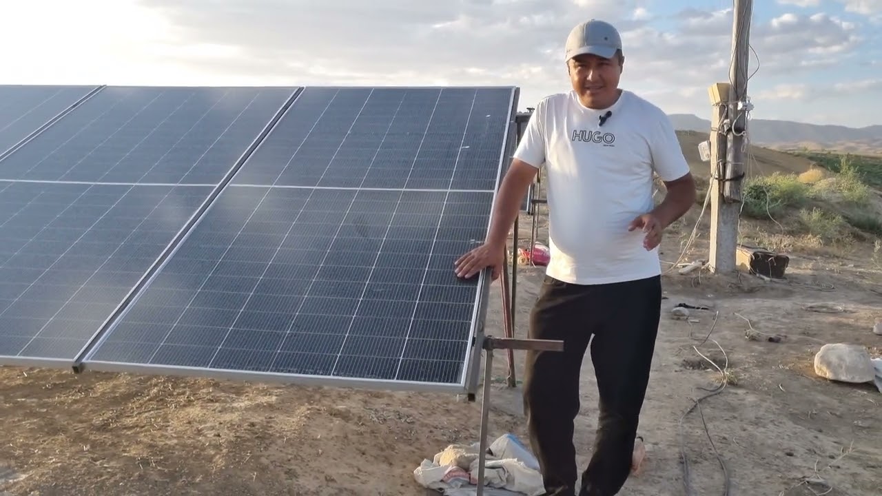 🌞 Quyosh paneli bilan suv chiqarish  