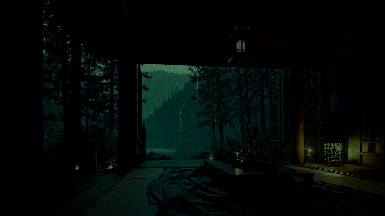 Dark Bedroom Rain at Midnight | Peaceful Night Sounds for Deep Rest | DEEP SLEEP 8 HOURS