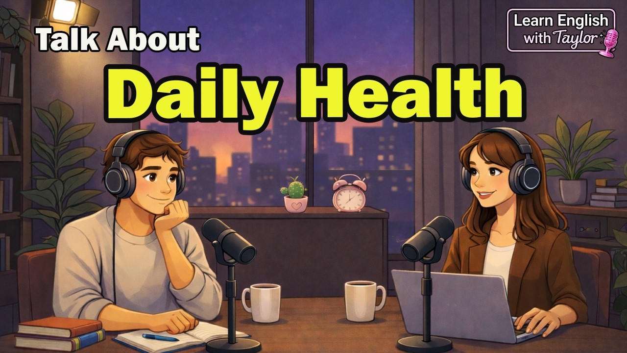English Podcast for Beginners : Daily Health Vocabulary | Easy A1-A2