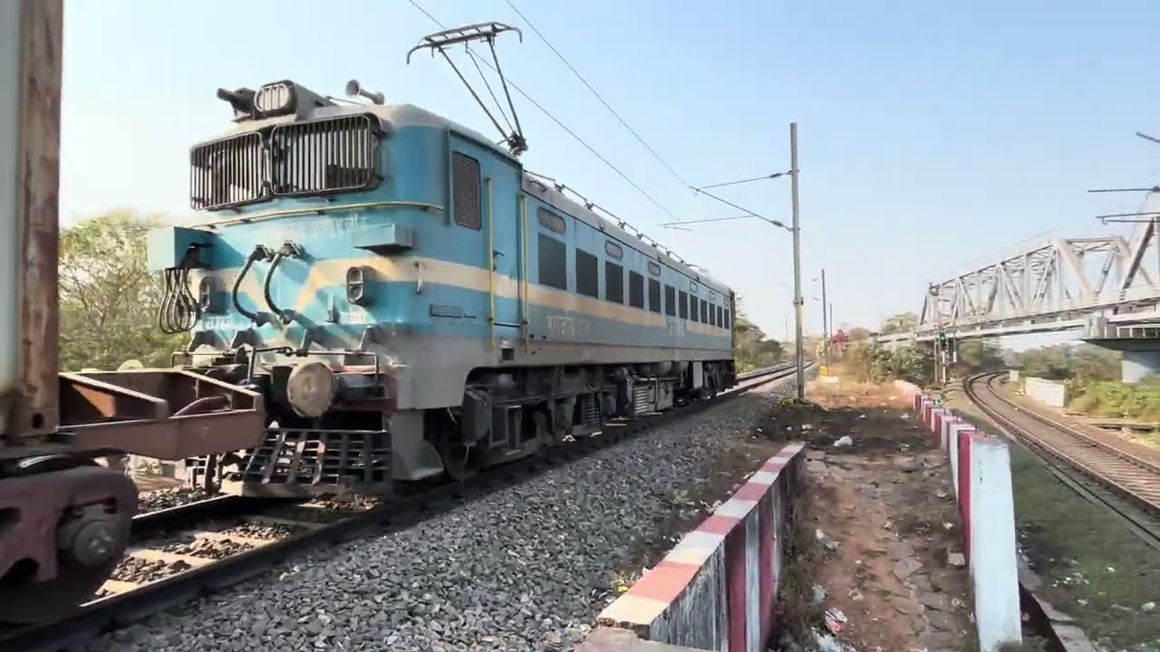 4-Wag9hc+3-Wag7 powered Goods Train || ExploringmycountryIndia/Indian Railways/Train Videos/Travel 